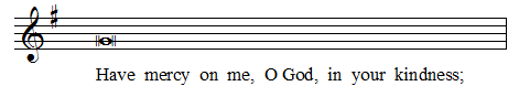 Speech rhythm with slashed note