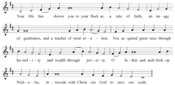Troparion of Nicholas the Wonder-worker