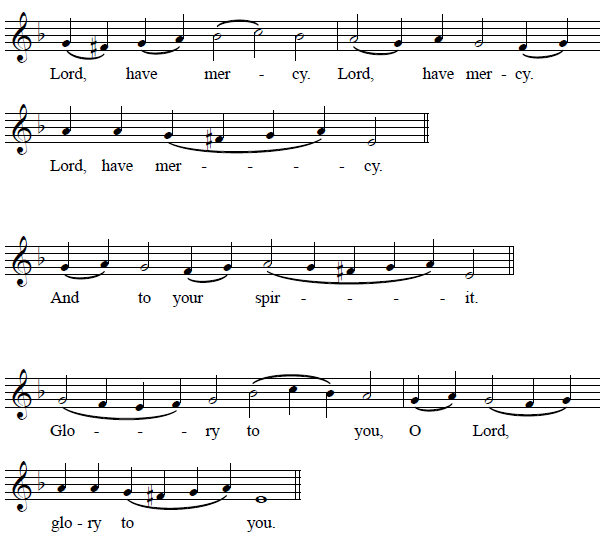 Moleben Gospel responses