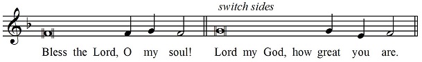 Usual psalm tome with switch