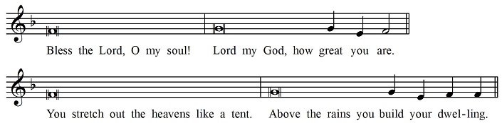 Usual psalm tone