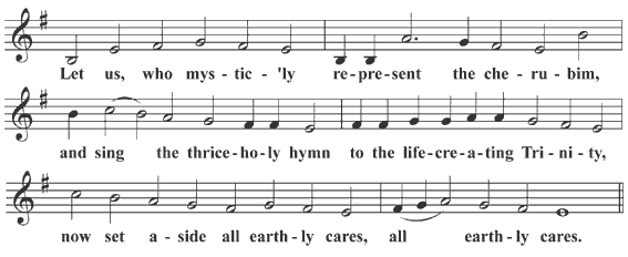 Cherubikon E, first part