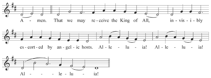 Cherubikon A, second part
