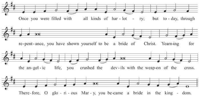 Kontakion of Mary of Egypt