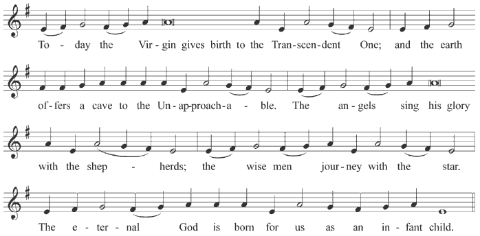 Kontakion of the Nativity