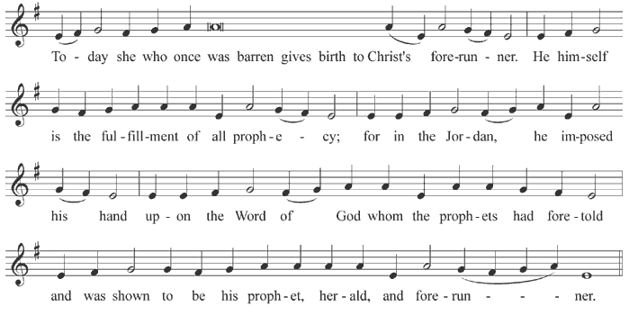 Kontakion of the Nativity of John the Forerunner