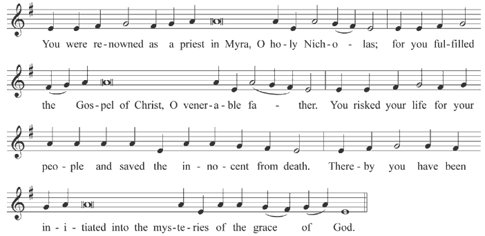 Kontakion of Nicholas
