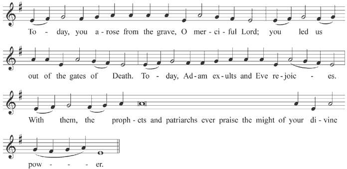 Kontakion of the Resurrection - tone 3