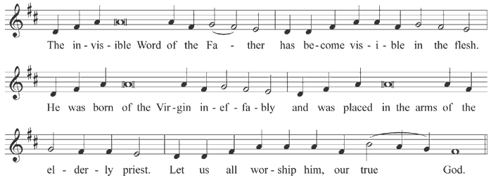 Pre-festive kontakion of the Meeting