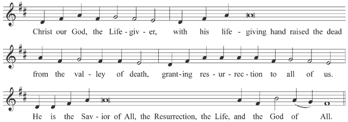 Kontakion of the Resurrection - tone 6